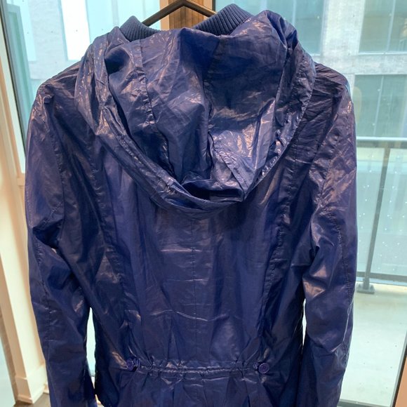 Bright Blue Lightweight Jacket Armani Jeans with retractable hoodie - Picture 3 of 12